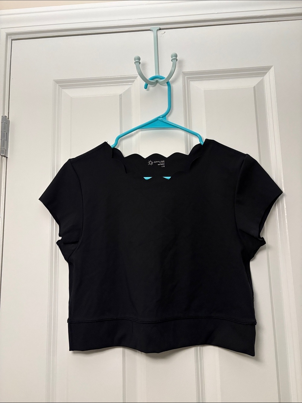 Offline by Aerie Goals Scallop Top